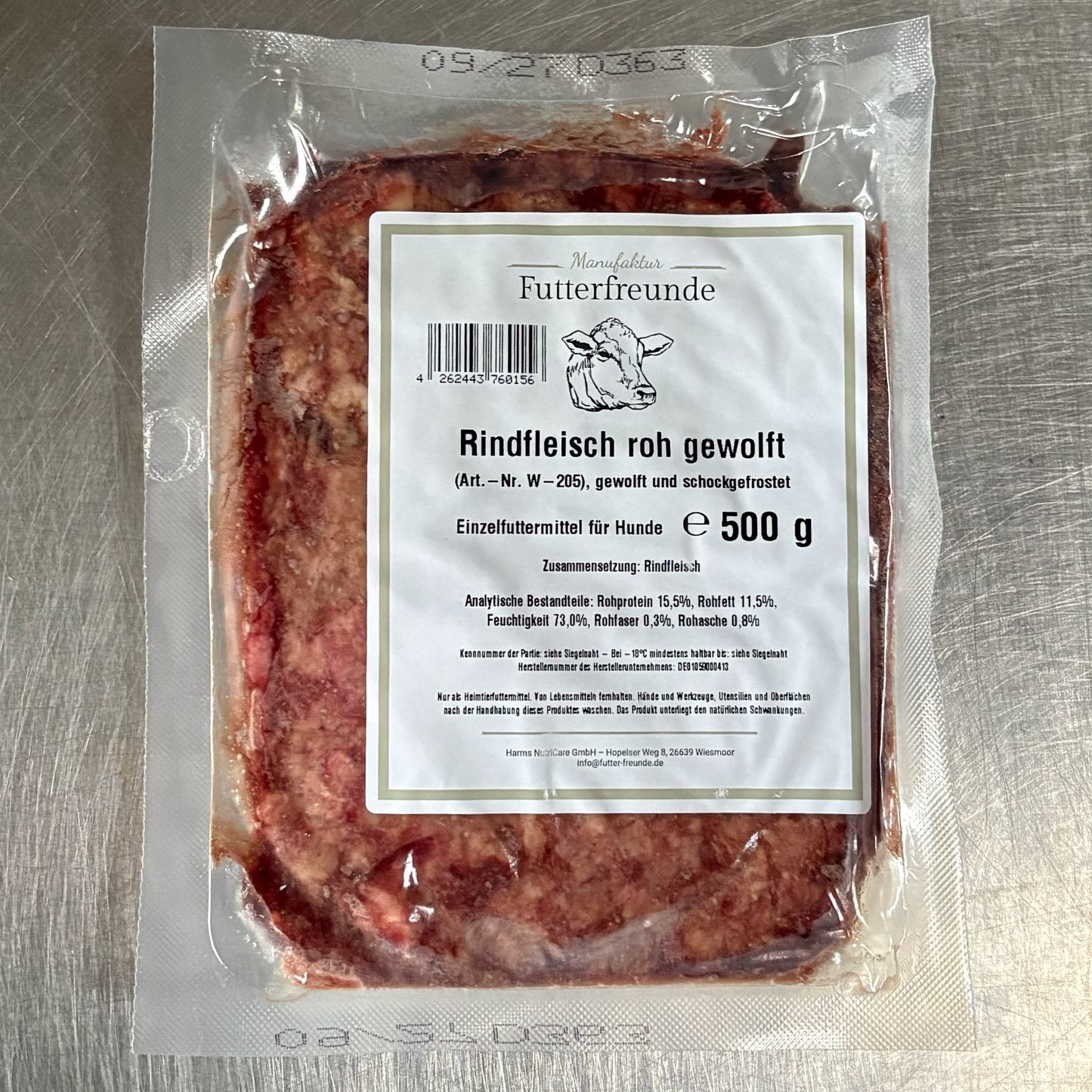 Rindfleisch, roh und gewolft
