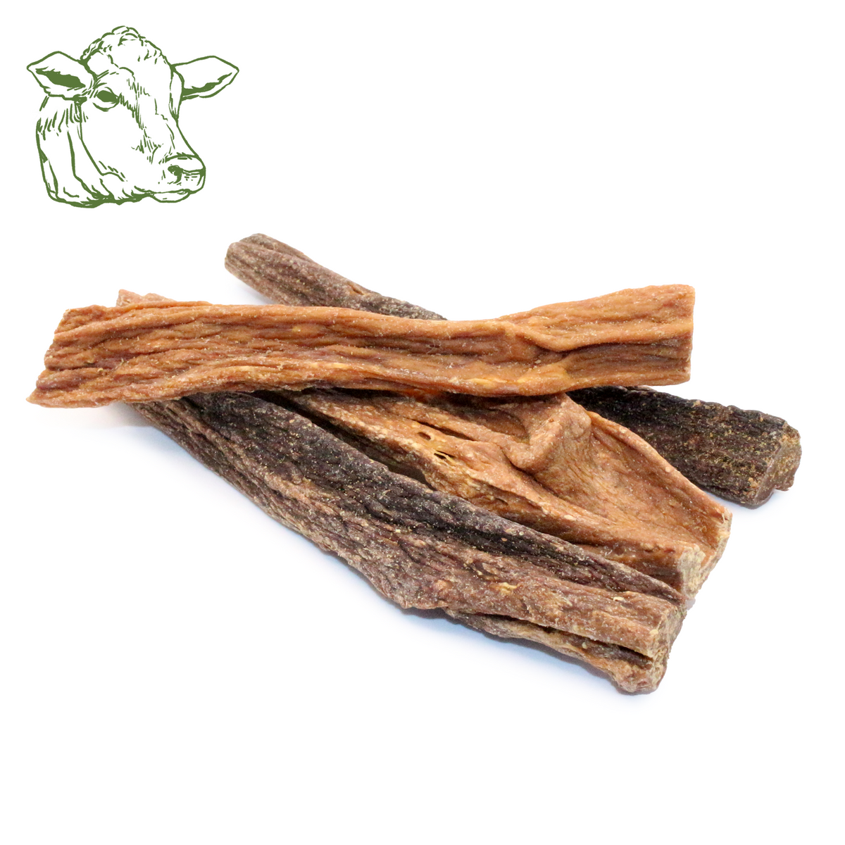 Rindereutersticks, getrockneter Kausnack für Hunde vom Rind