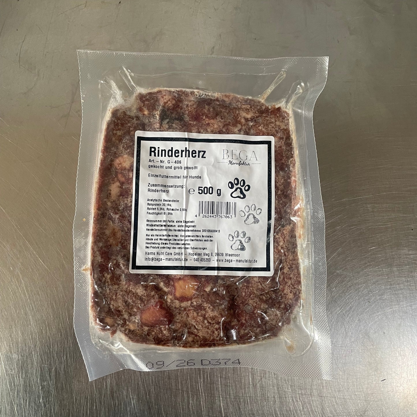 Brühbarf - Rinderherz (500g)