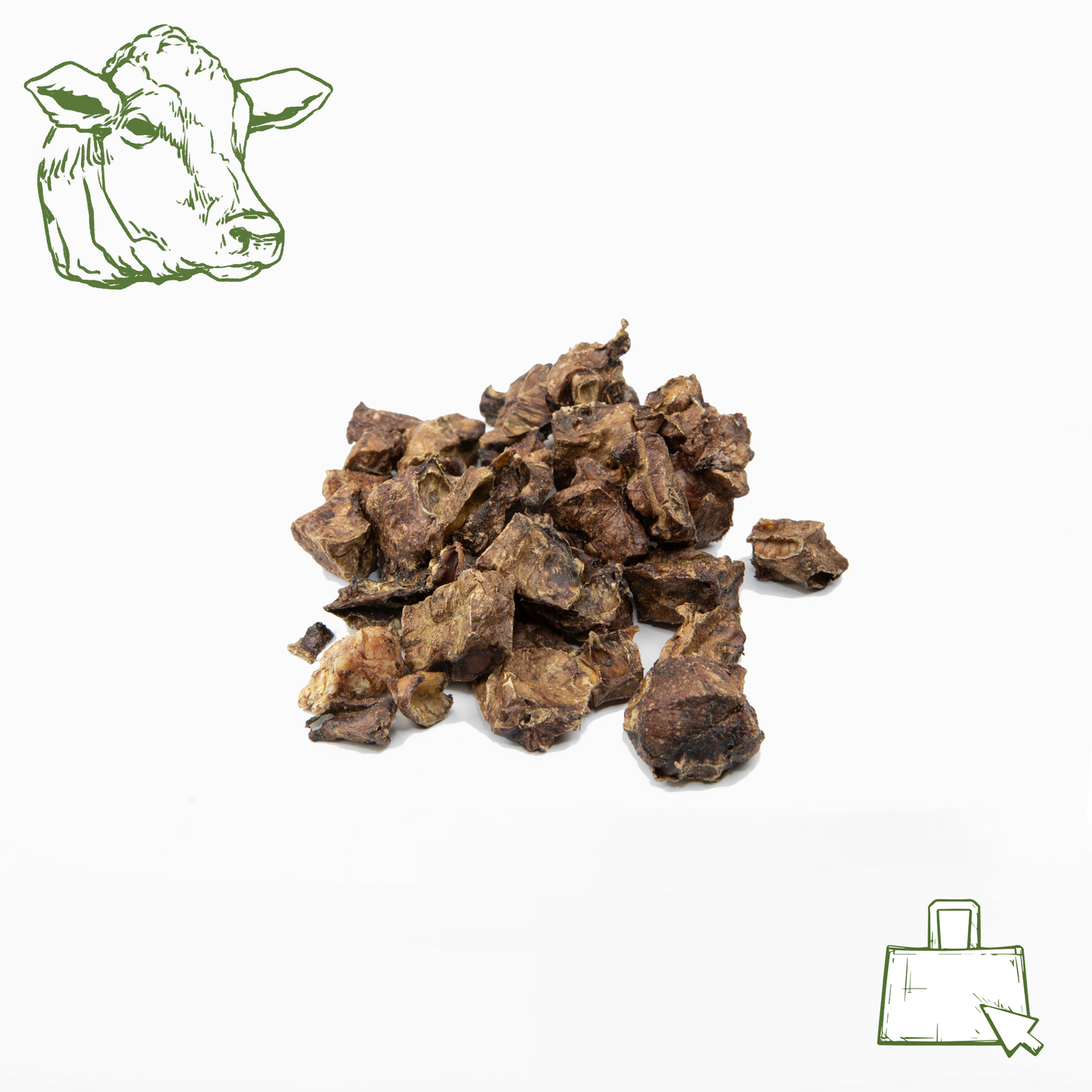 Rinderlungenwürfel (100 g, 250 g, 500 g, 1 kg)