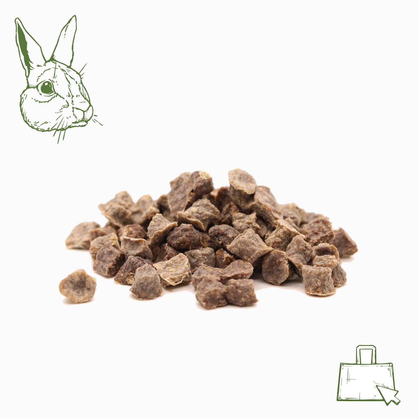 Kaninchenfleisch Miniwürfel Soft (100 g, 250 g, 500 g, 1 kg)