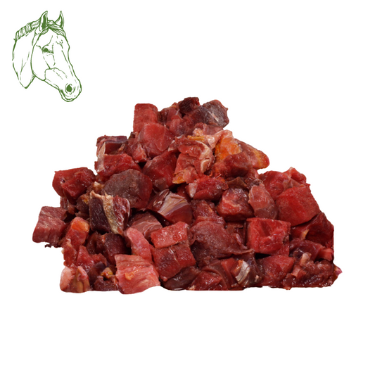 Pferdemuskelfleisch Würfel, roh (1KG, 2KG)