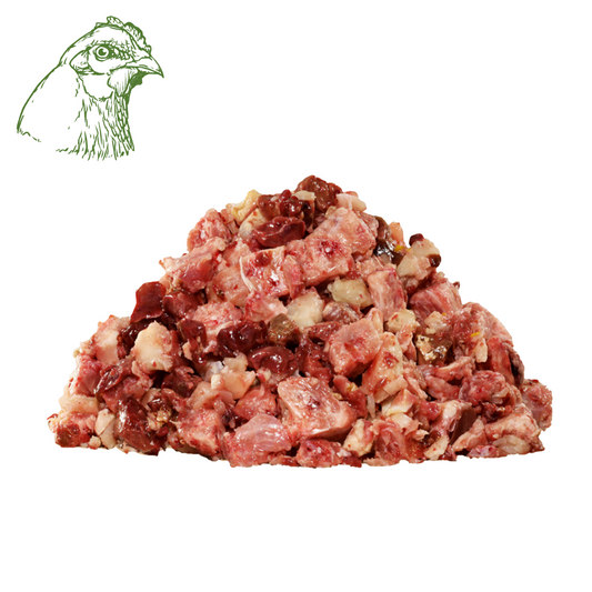 Hühnermix Würfel, roh (1KG, 2KG)