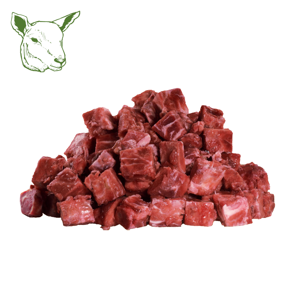 Lammmuskelfleisch Würfel, roh (1KG, 2KG)