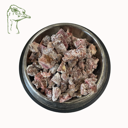 Straußenfleisch Würfel, roh