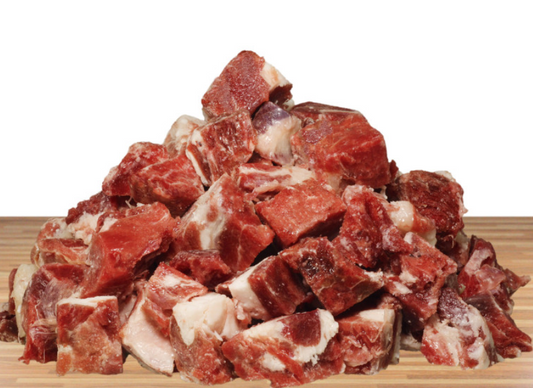 Ziegenmuskelfleisch Würfel roh (1KG)