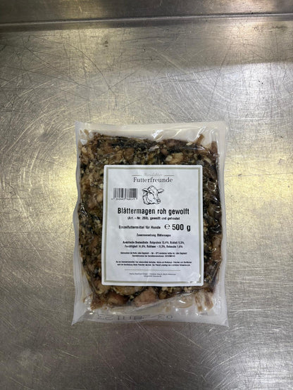 Blättermagen, roh und gewolft 500 g