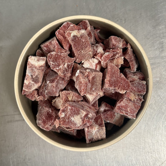 Ziegenmuskelfleisch Würfel, roh 1 kg