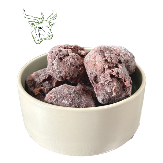 BARF-Nuggets Wild & Gemüse, gewolft und portioniert 1,5 kg, BARF für Hunde vom Wild