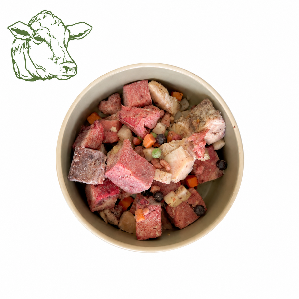 Gourmet-Menü Rind 1 kg, BARF für Hunde vom Rind