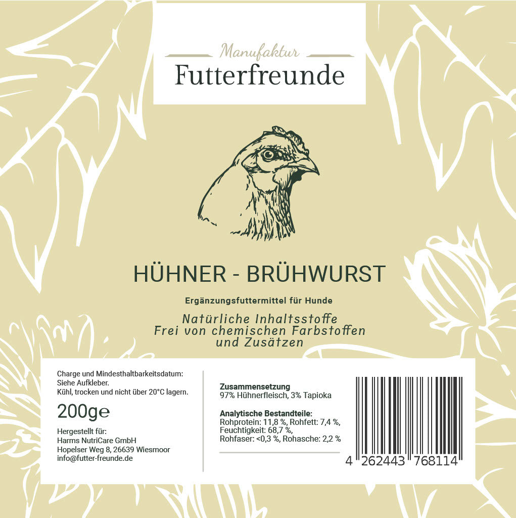 Brühwürste in verschiedenen Sorten und Größen