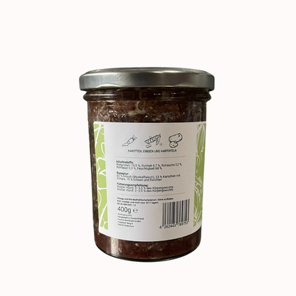 Glasmenü Hirsch, 400g