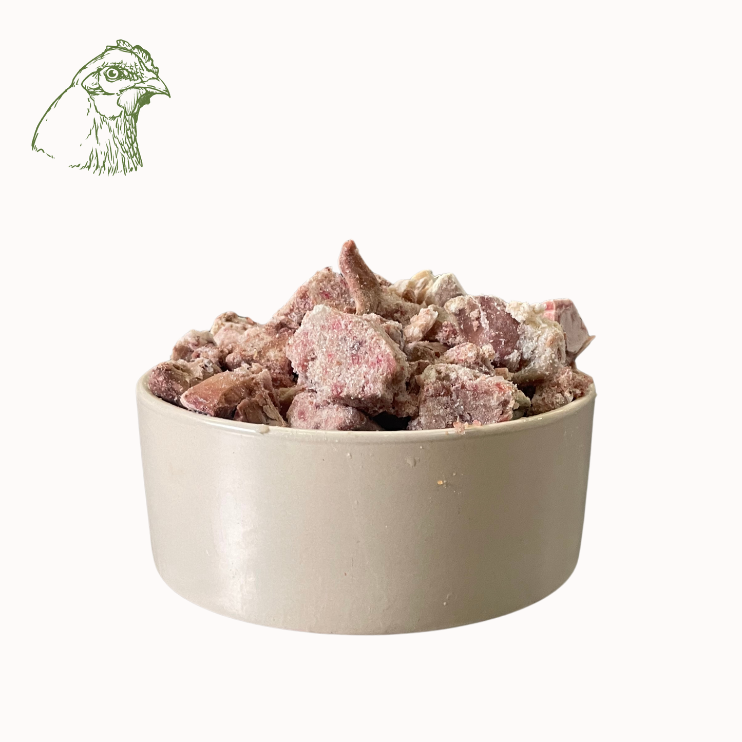 Hühnermix Würfel, roh