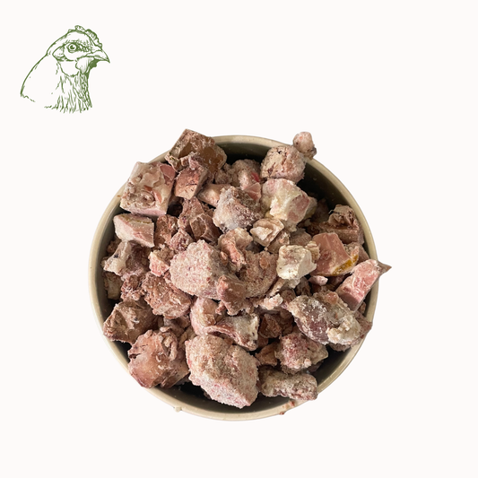 Hühnermix Würfel, roh