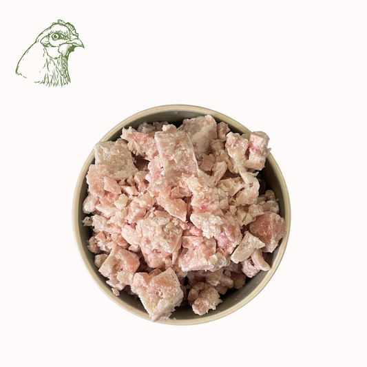 Hühnermuskelfleisch Würfel, roh (1KG, 2KG)