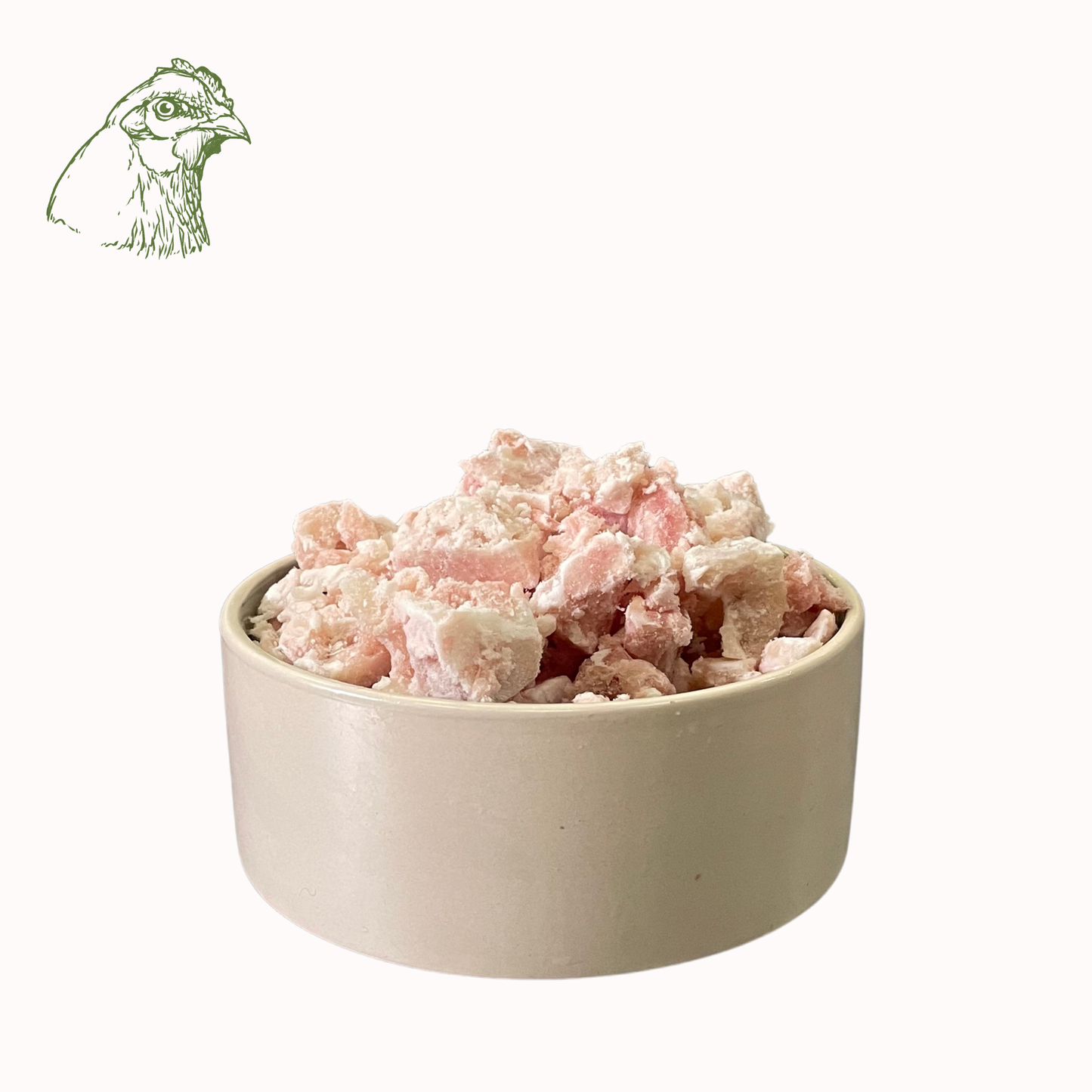 Hühnermuskelfleisch Würfel, roh (1KG, 2KG)