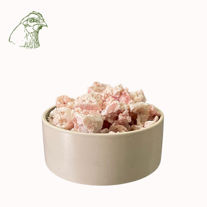 Hühnermuskelfleisch Würfel, roh (1KG, 2KG)