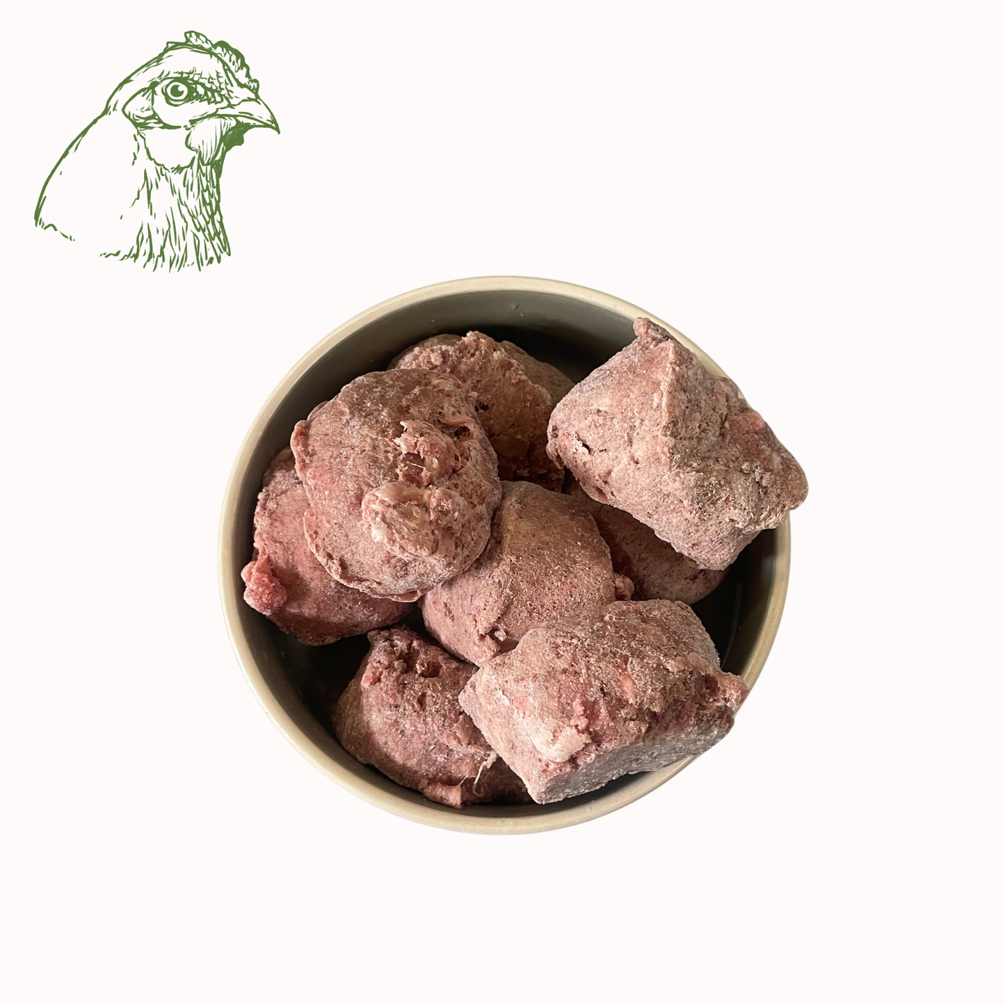 BARF-Nuggets Huhn, gewolft und portioniert (1.500g)
