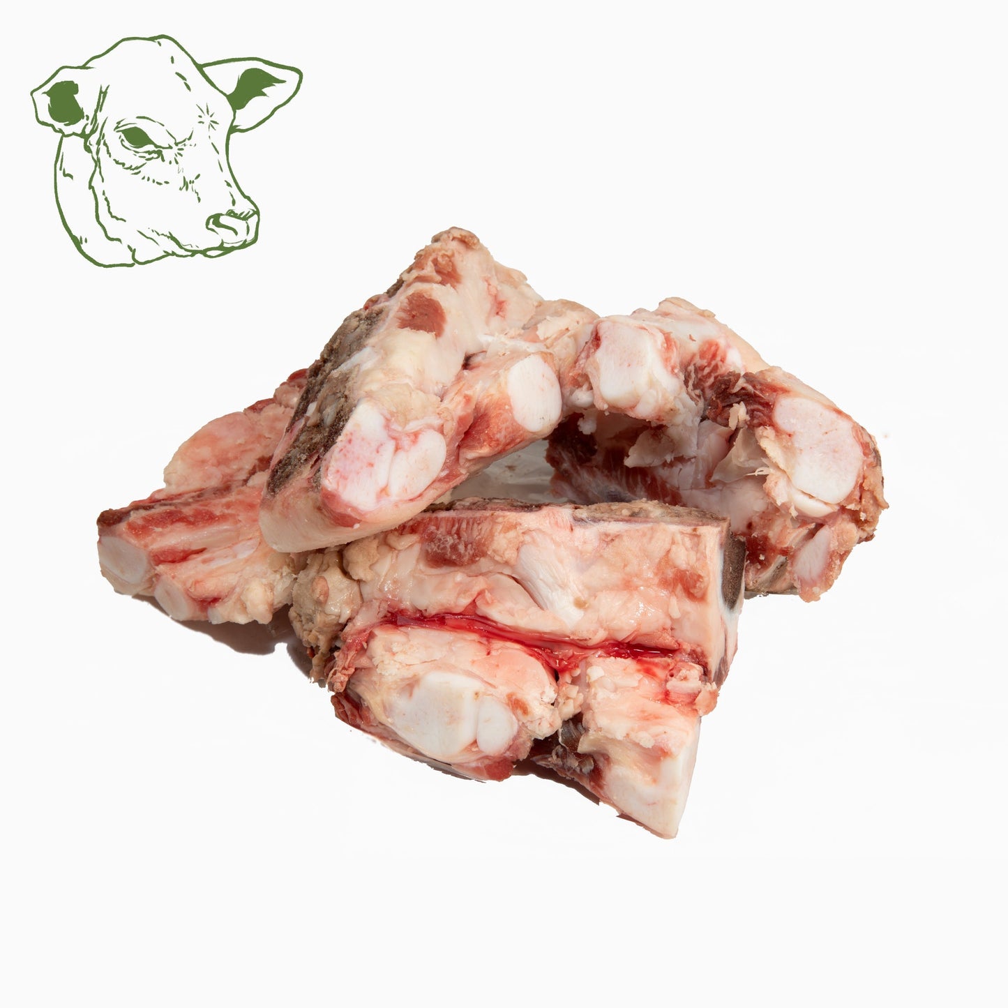 Kalbsknochen, roh