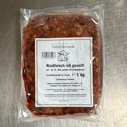 Rindfleisch, roh gewolft (500g, 1 KG)