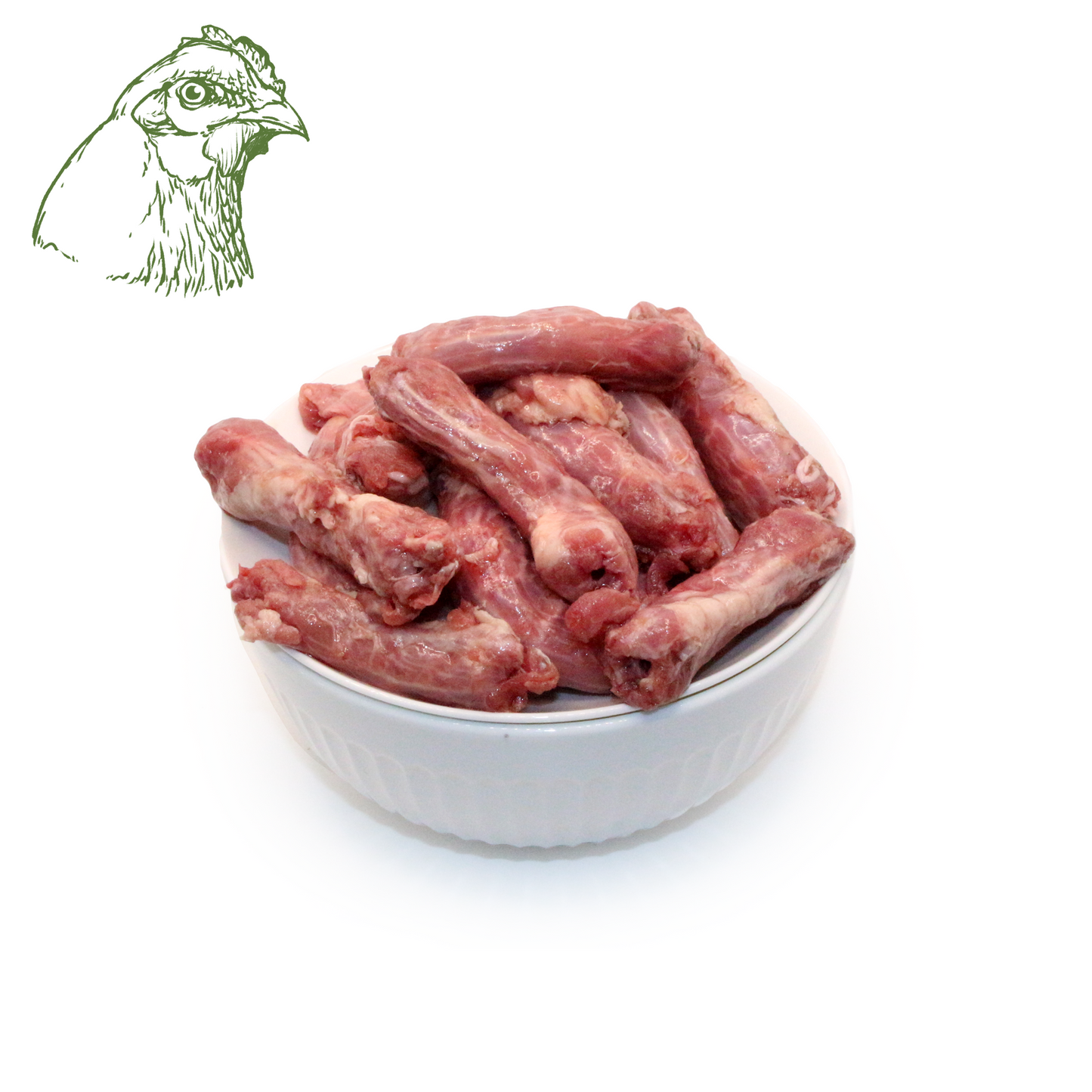 Hühnerhälse, im Ganzen roh (500g)