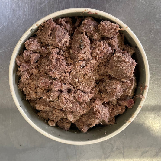 Pferdefleisch, gekocht und gewürfelt 500 g