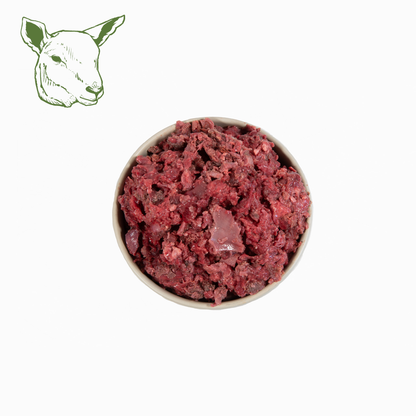 Lamm-Mix, roh und gewolft
