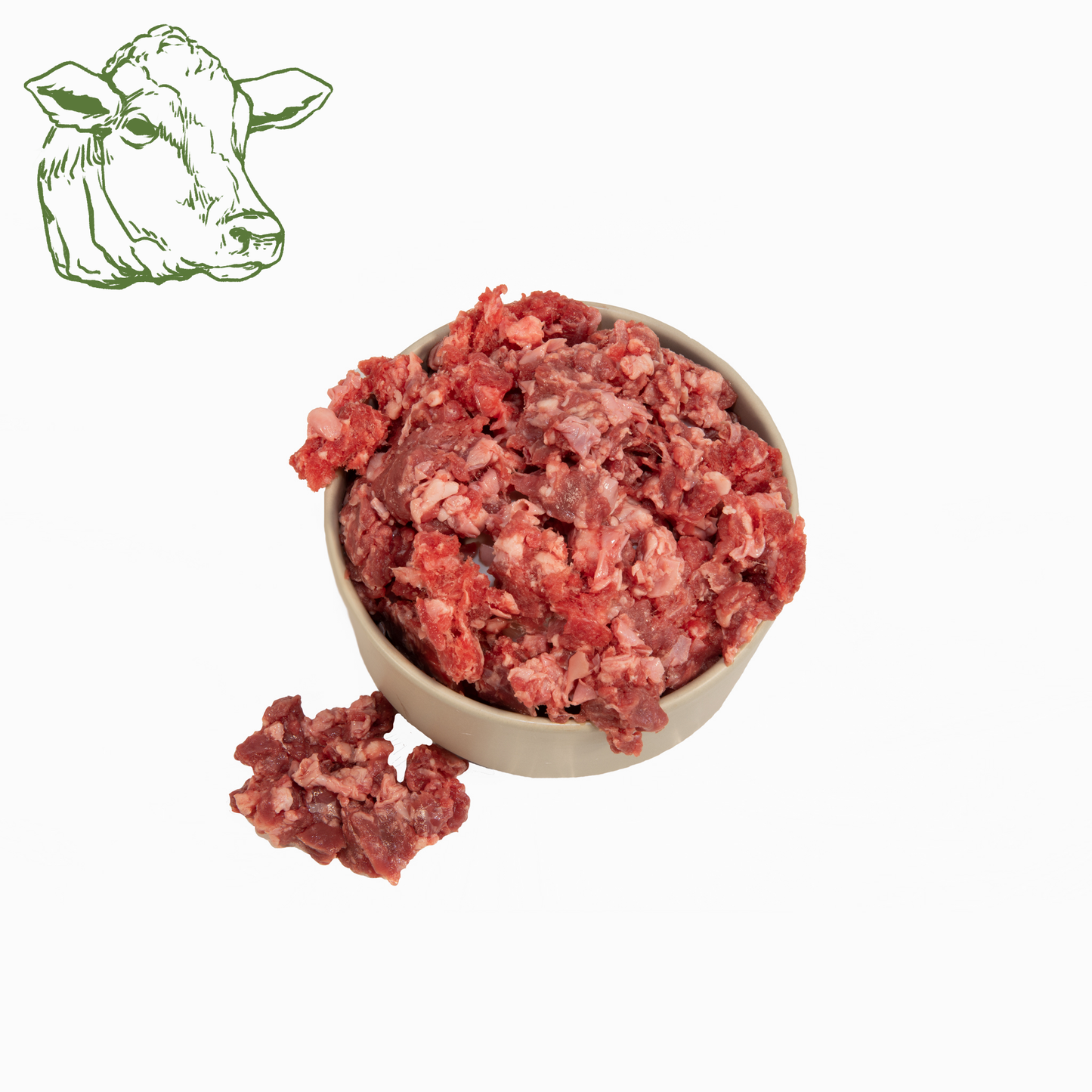 Rindfleisch, roh und gewolft