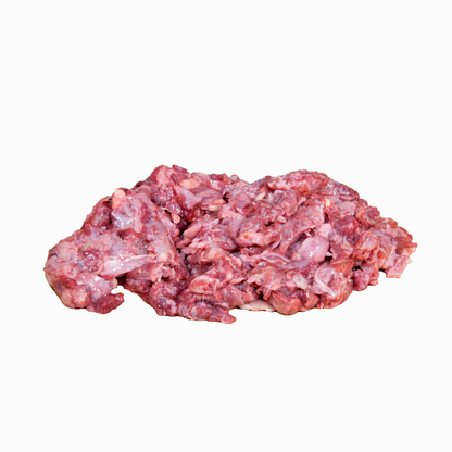 Rindermaulfleisch, roh und gewolft
