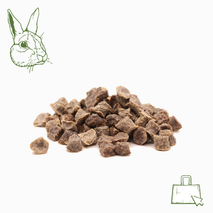 Kaninchenfleisch Miniwürfel Soft (100 g, 250 g, 500 g, 1 kg)
