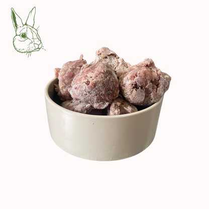 BARF-Nuggets Kaninchen & Gemüse, gewolft und portioniert (1.500g)