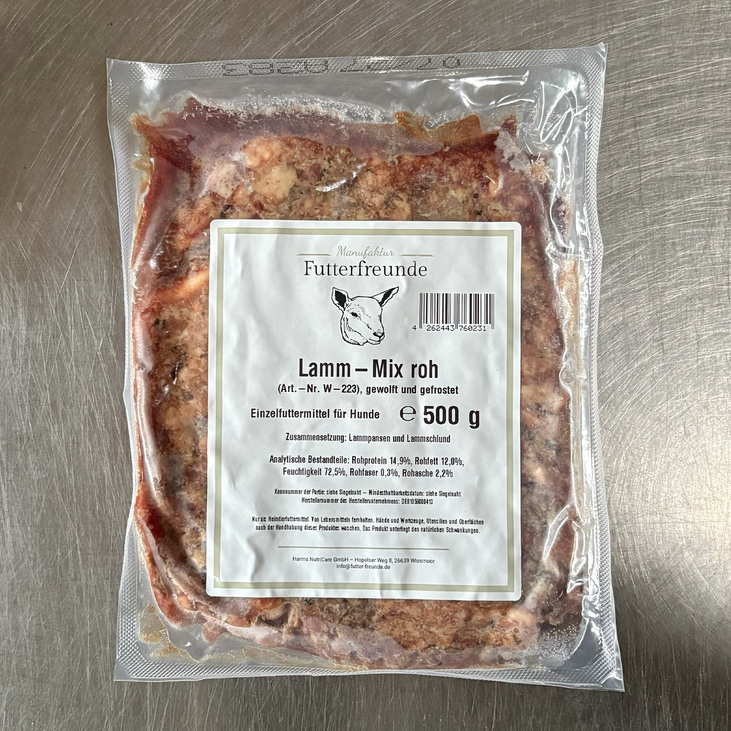 Lamm-Mix, roh gewolft (500g)