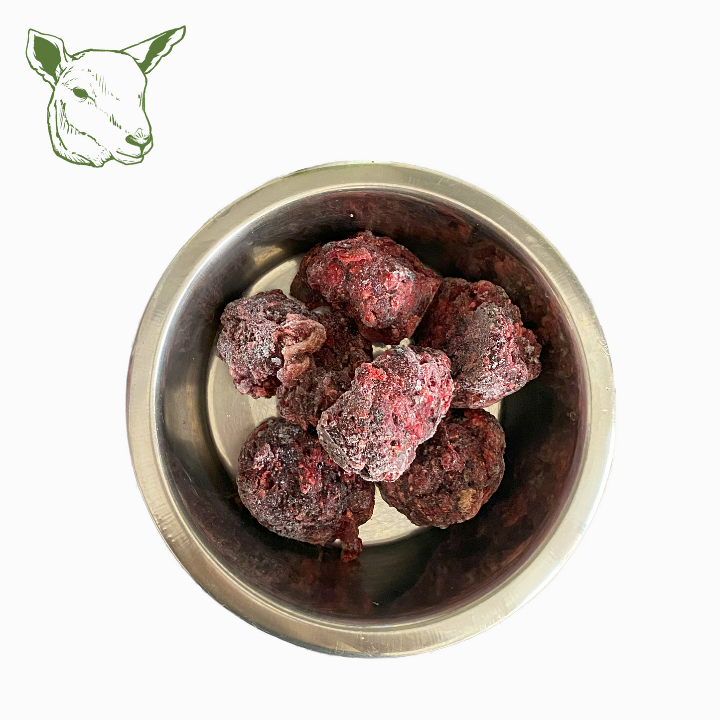 BARF-Nuggets Lamm, gewolft und portioniert