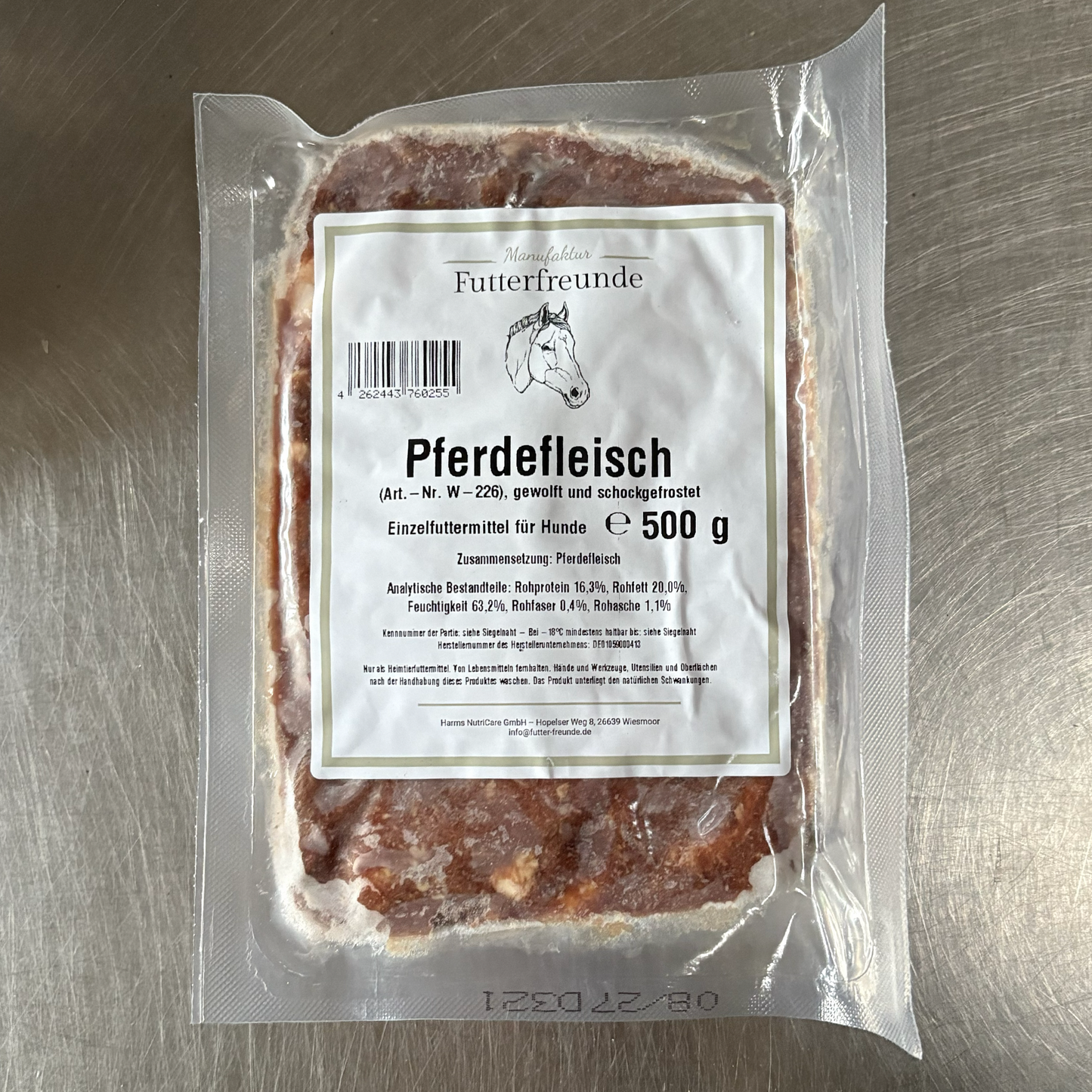 Pferdefleisch, roh gewolft (500g)