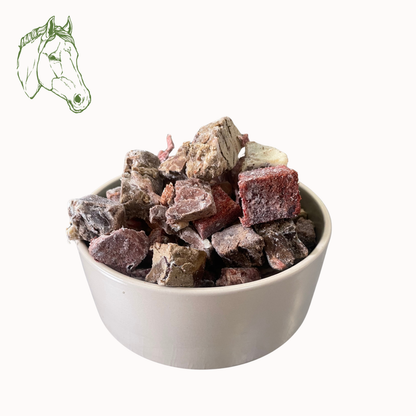 Pferdeinnereienmix Würfel, roh (1KG)
