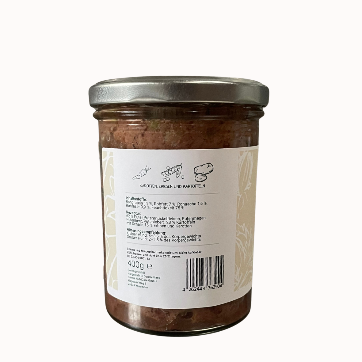 Glasmenü Pute, 400g