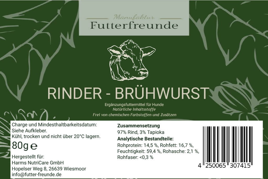 Brühwürste in verschiedenen Sorten und Größen