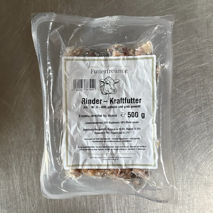 Rinderkraftfutter, gekocht und grob gewolft (500g)