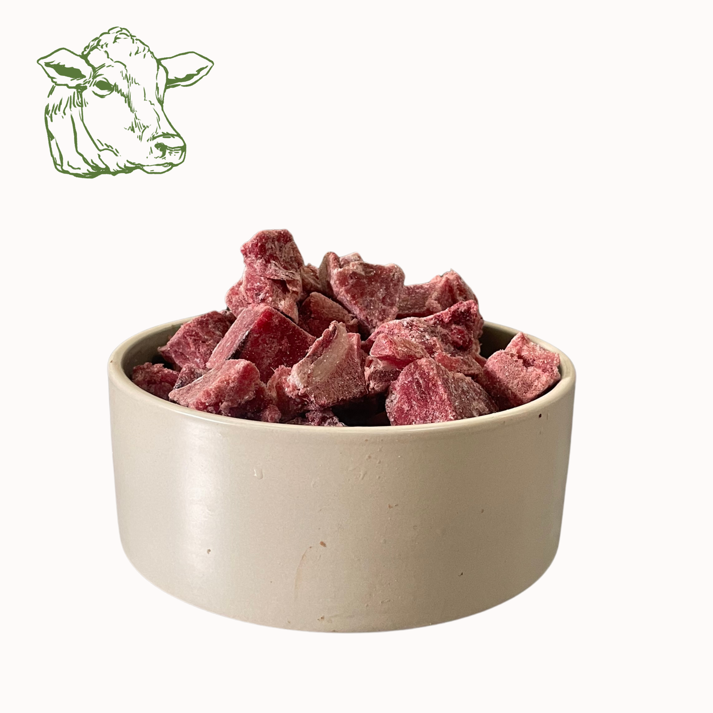 Rindermuskelfleisch mager Würfel, roh