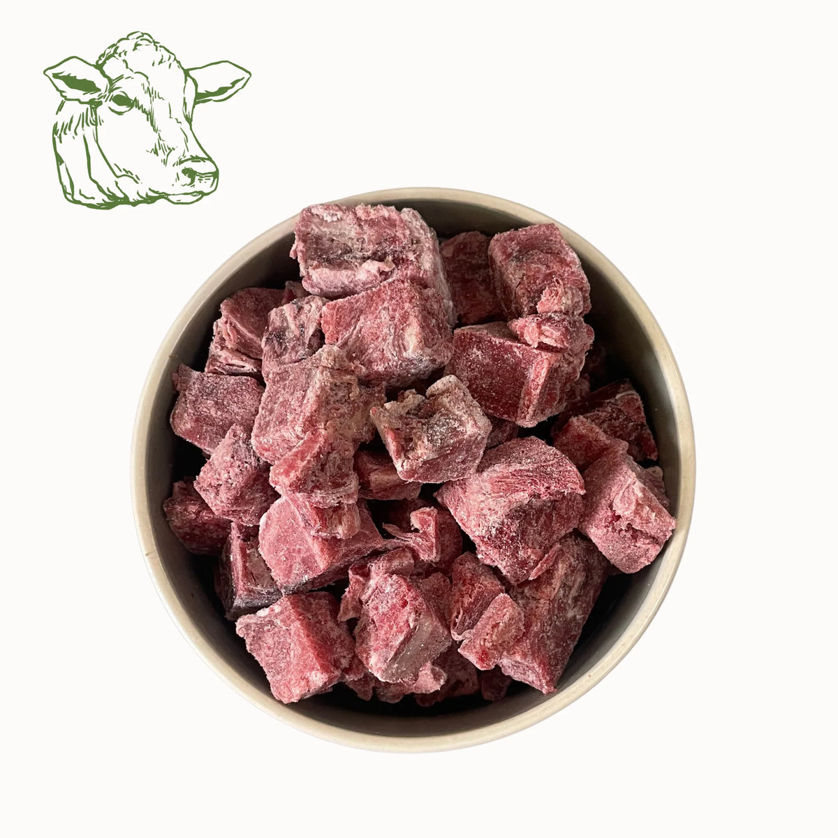 Rindermuskelfleisch mager Würfel, roh, BARF für Hunde vom Rind, Ansicht 3
