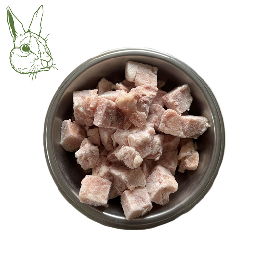 Kaninchenmuskelfleisch Würfel, roh 1 kg