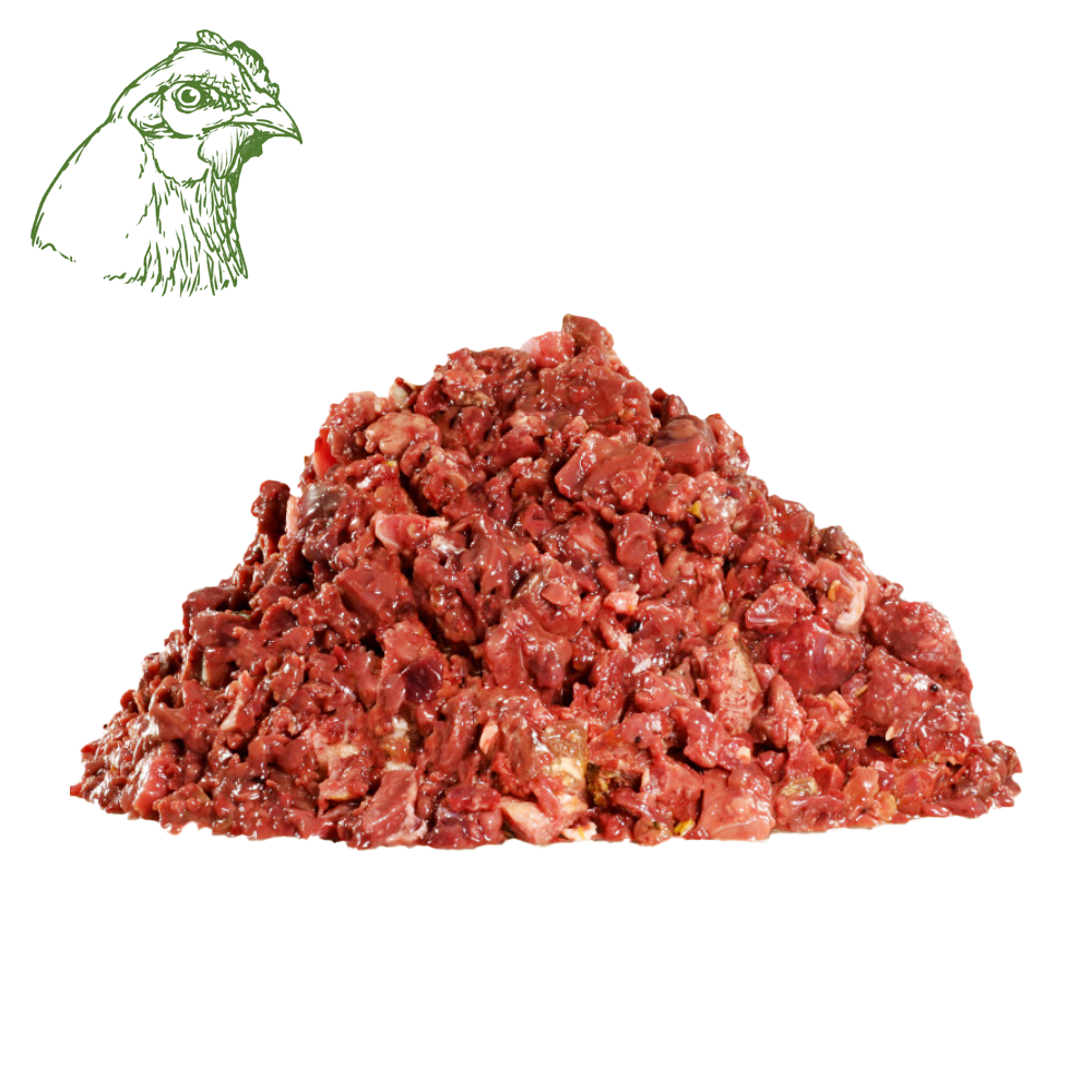 Hühnerinnereien Mix Würfel, roh (1KG, 2KG)