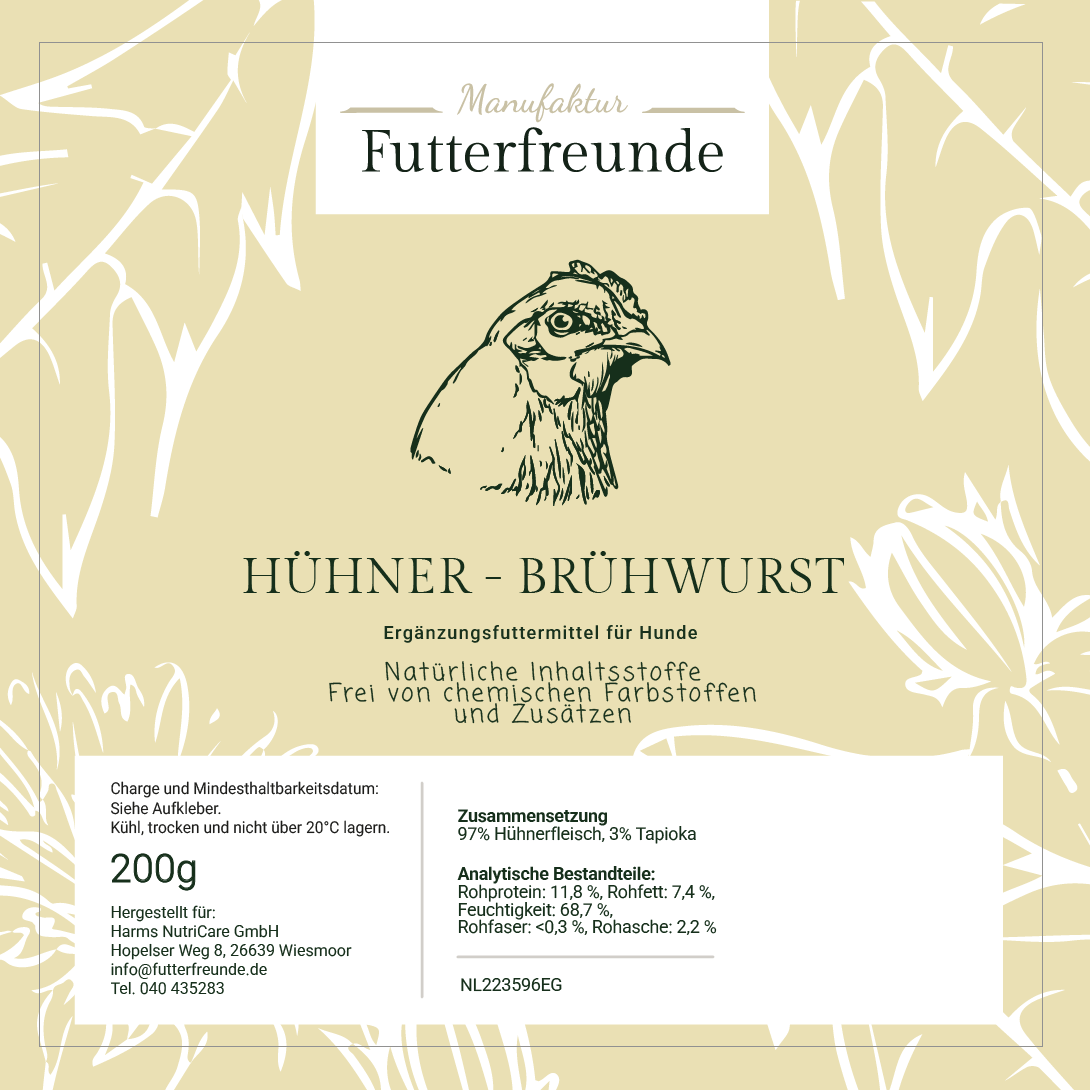 Fleischwurst Huhn (200 g, 400 g, 800 g)