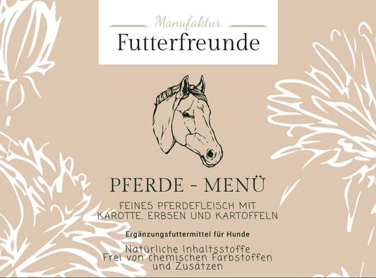 Glasmenü Pferd, 400g